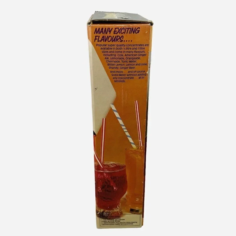 RARE Vintage 1980s Merri-Mix Pop Maker Original Box *READ* Soda England Ad Bar